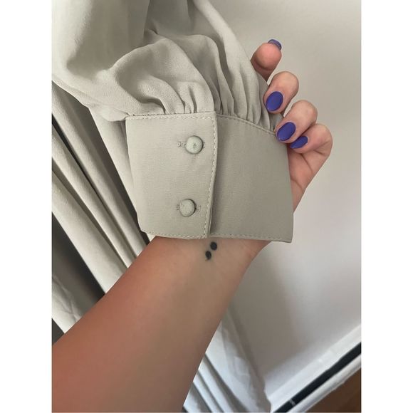 Ivy City XL Andie Dress in Sage NEW Sheer Long Sleeve Prom Wedding - Picture 4 of 5